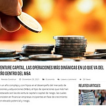 Venture Capital, las operaciones ms dinmicas en lo que va del ao dentro del M&A